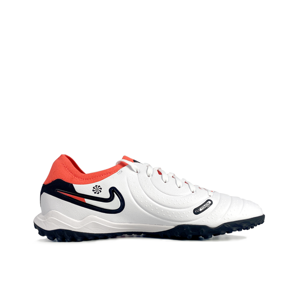 Nike Legend 10 Pro TF Artificial Turf Anti-Slip Comfort Trend Wearable Football Shoes White Red