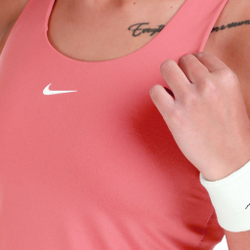 Женская теннисная майка Nike Dri-Fit Swoosh Bra Tank Top Women - Orange