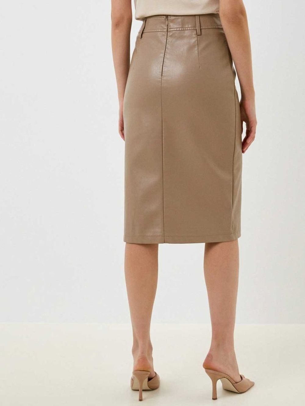 Юбка кожаная