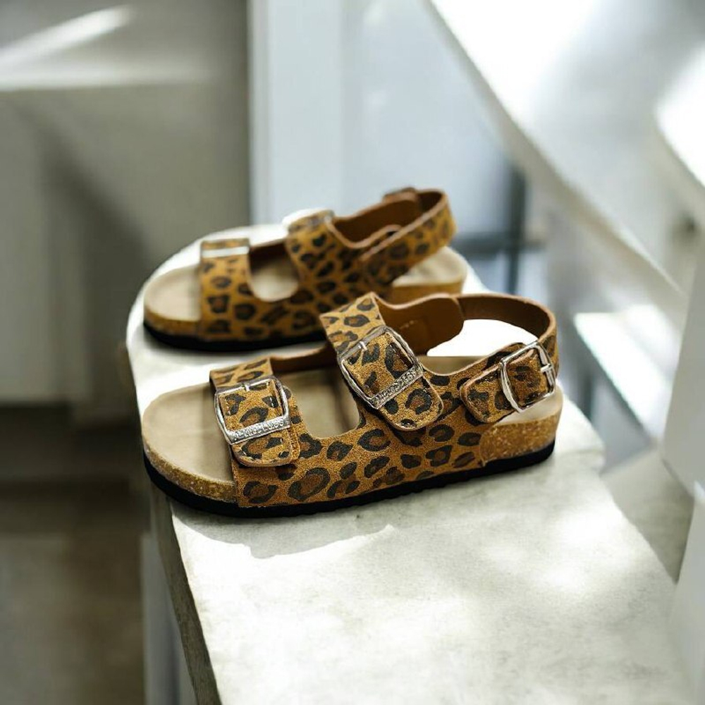 Детские леопардовые босоножки Buba Leopard