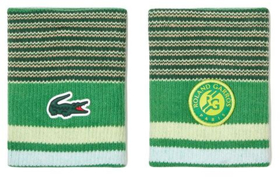 Напульсник теннисный Lacoste Sport Roland Garros Edition Jersey Bands - green