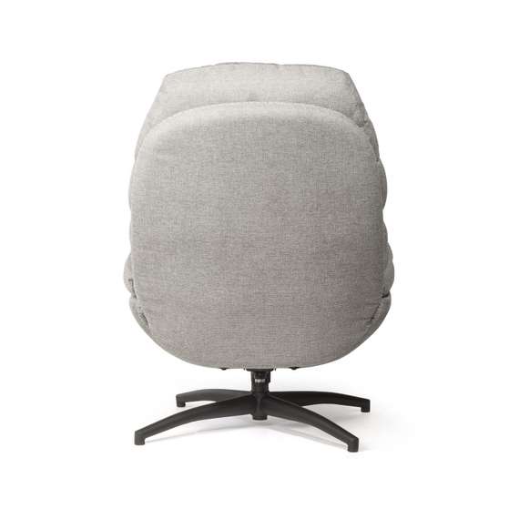 Крутящееся кресло-качалка Sven, серая рогожка