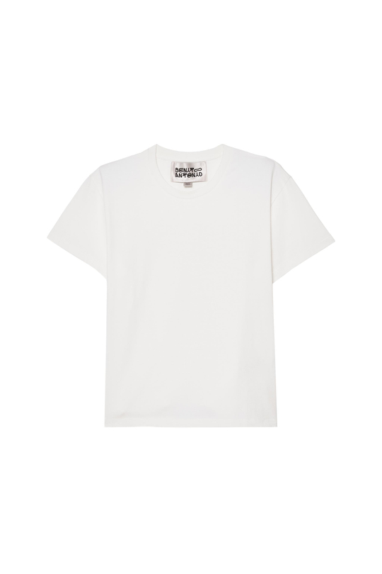 ZARA X BENITO ANTONIO ФУТБОЛКА ОБЛЕГАЮЩЕГО КРОЯ, ЖЕЛТОВАТО-БЕЛЫЙ