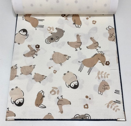 Ткань рогожка Anka Symfony of Colors Print Rex 106 арт. Universal 22 col. 1002 (высота 295 см)