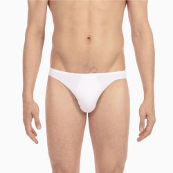Мужские трусы слипы белые HOM PLUMES Micro Briefs 404756_400003