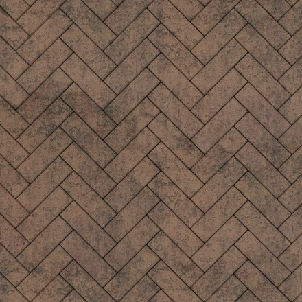 Тротуарная плитка ПАРКЕТ - Листопад гладкий Шелковица