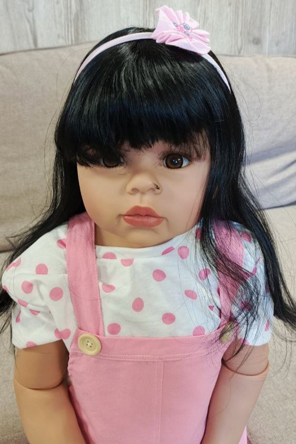 УЦЕНКА1 Кукла Реборн ростовая 98см в пакете (FA-260)