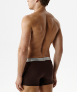 Мужские трусы шорты Atlantic, 1 шт. в уп., пима хлопок, коричневые, MH-1203