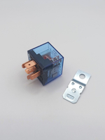 Реле автомобильное 12V 100А с индикатором, комплект 4-х + 5-ти контактных реле , с кронштейном, прозрачное