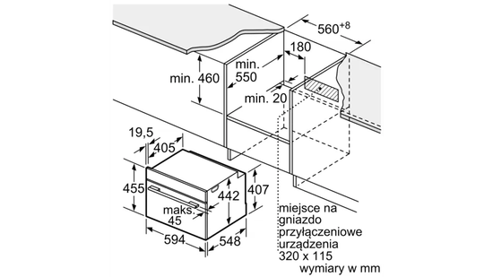 Встраиваемый духовой шкаф BOSCH CMG633BB1