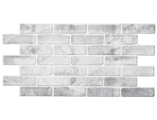 Панель стеновая декоративная ПВХ Грейс 1020х495мм Кирпич старый серый