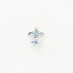 Fleur-de-Auris tops with colored gems