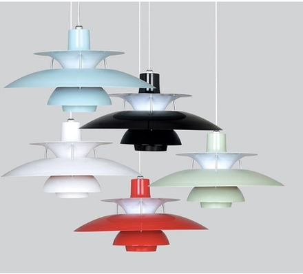 Pendant design lamp PH 5 by Louis Poulse (Green)