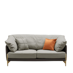 Диван ARTE NAPPA SF035 (2-х местный) серый/темно-серый #6623