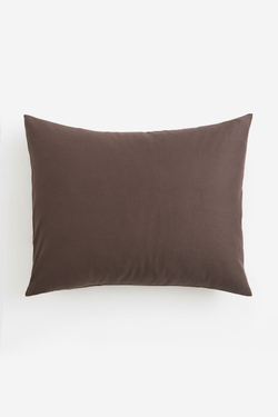 H&M Хлопковая наволочка, темно-коричневый