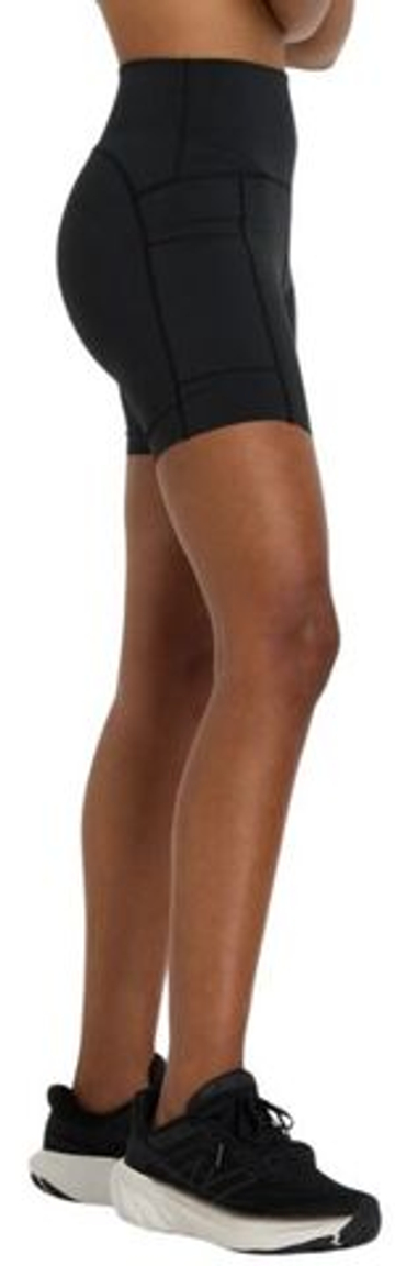 Женские Шорты теннисные New Balance Sleek Pocket High Rise 6in - черный