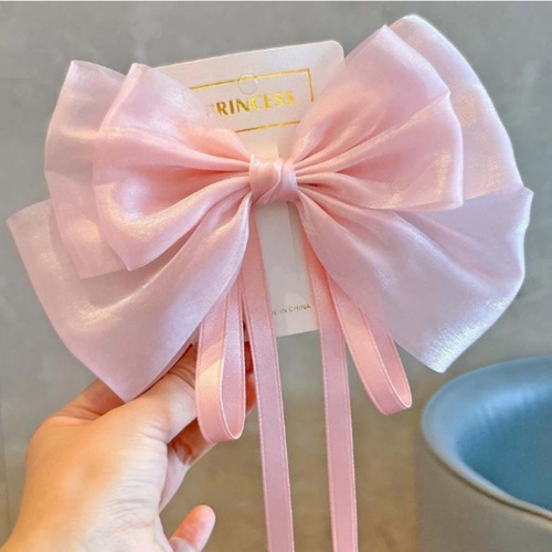 Заколка Бант (розовая)