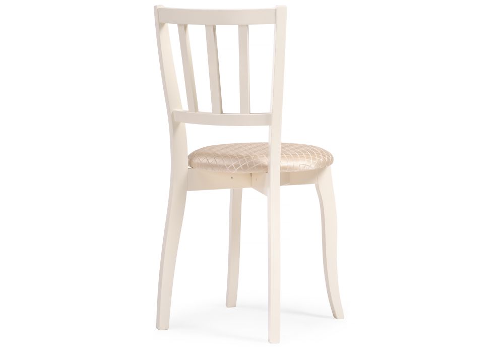 Деревянный стул Айра слоновая кость / ромб