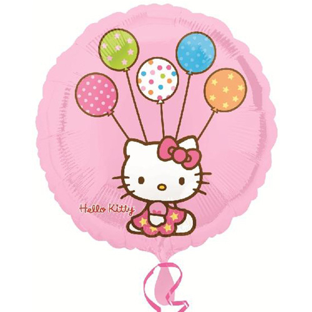 А Круг С РИС 18" фольгированный уличн. Китти