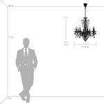 790111 Люстра SCHON 11х60W E14 Бронза