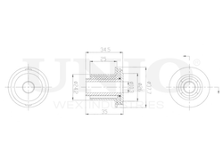 Сайлентблок рулевой рейки UNIO RMP-20164