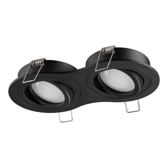 371024 WIR NT25 577 черный Светильник встраиваемый поворотный IP20 GU10 2*50W 220-240V MORUS