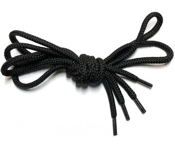 Шнурки круглые 210 см (чёрные)