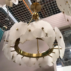 Люстра Cloyd KNOSS-A C1 / Ø60 см - алебастр - латунь (арт.10919)