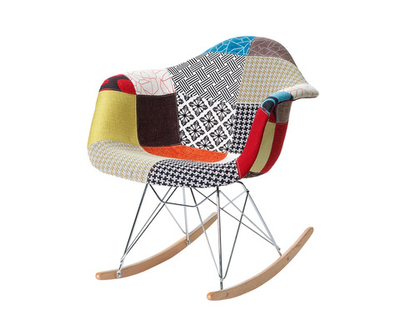 Стул Eames RAR Rocking Patchwork
