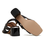 Кожаные босоножки на каблуке Pinko - черный(SD0055 P001)