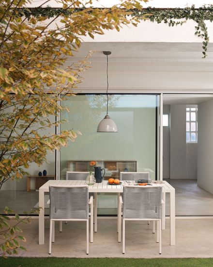 Culip Алюминиевый уличный стол с порошковым покрытием белого цвета 180 x 90 см