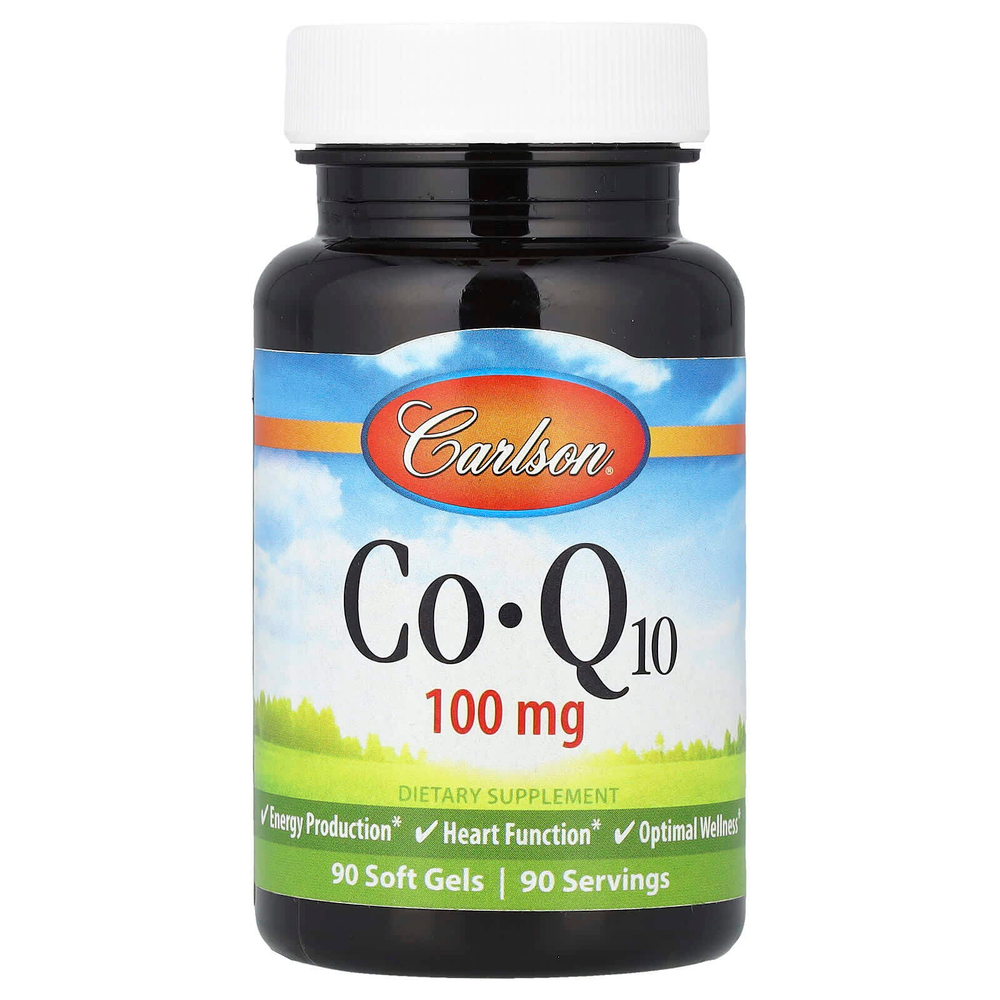Carlson, CoQ10, 100 мг, 90 мягких таблеток