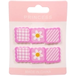 Зажимы для волос детские 2шт «КАРАМЕЛЬ», нежные ромашки, 5.5*.1.7см