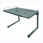 Этажерка для микроволновой печи раздвижная арт.ЭДМ13 цв.серый 470х320х350 мм