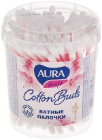 Ватные палочки Aura Beauty Cotton buds, 200 шт., банка