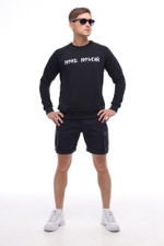 Свитшот «Руны» мужской синий Город Горький