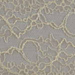 Французская ажурная лента “Шантильи” бежево-коричневого цвета