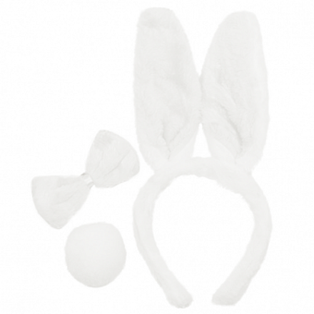 Набор Зайчика (ушки, бантик, хвостик)