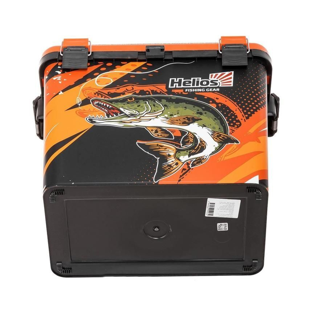 Ящик рыболовный зимний для хранения снастей PIKE оранжевый