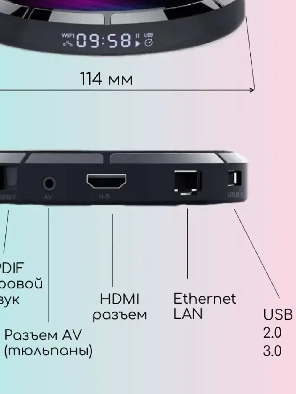 ТВ-приставка Ultra HD H96 Max X4, 4 + 32 ГБ