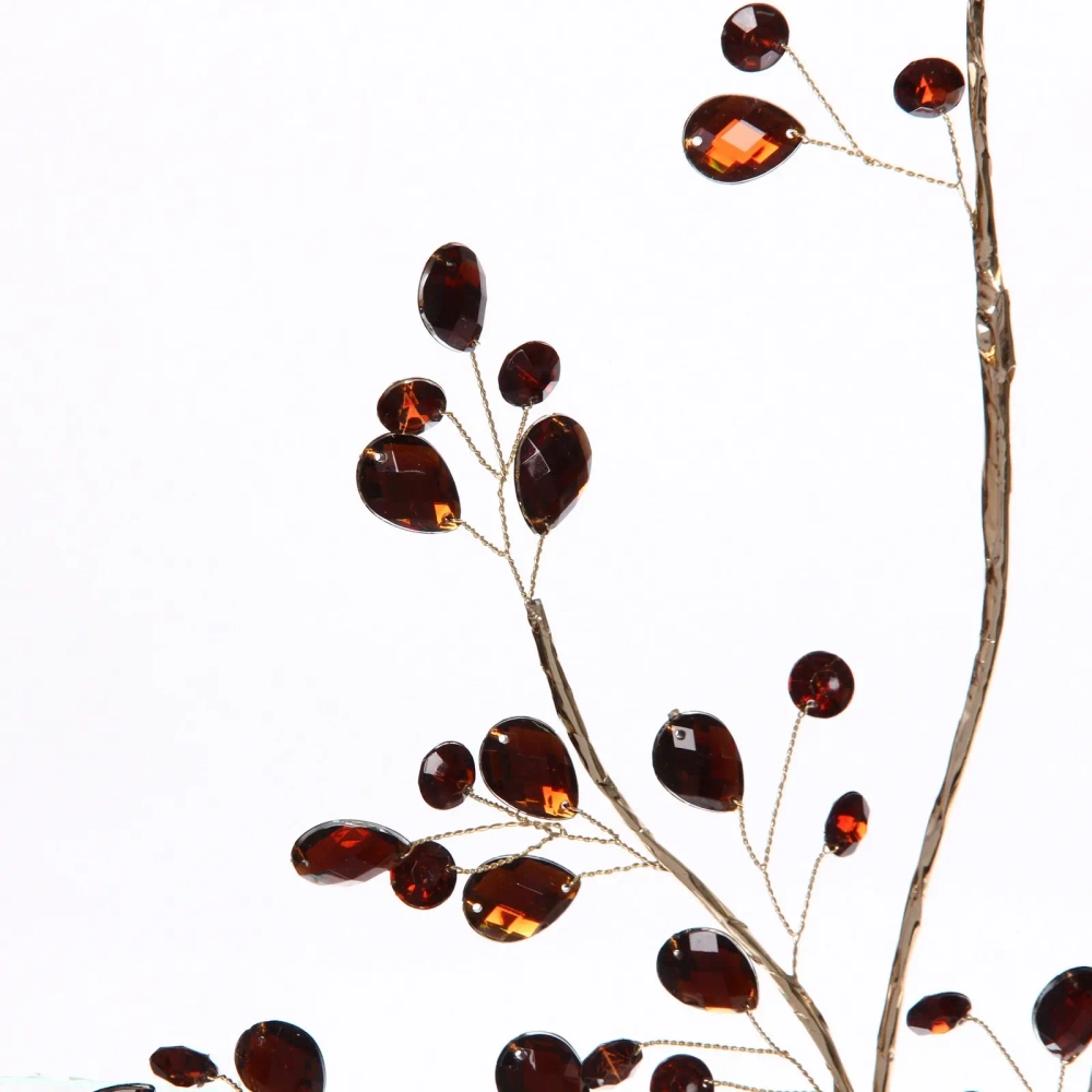 Ветка декоративная «Изящный шарм» 76 см, Шоколад