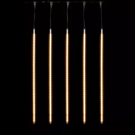 Гирлянда Тающие сосульки 5*1 м., 24V., 480 теплых белых LED ламп, коннектор, черный ПВХ, LTC (CCL480-10-1WW)