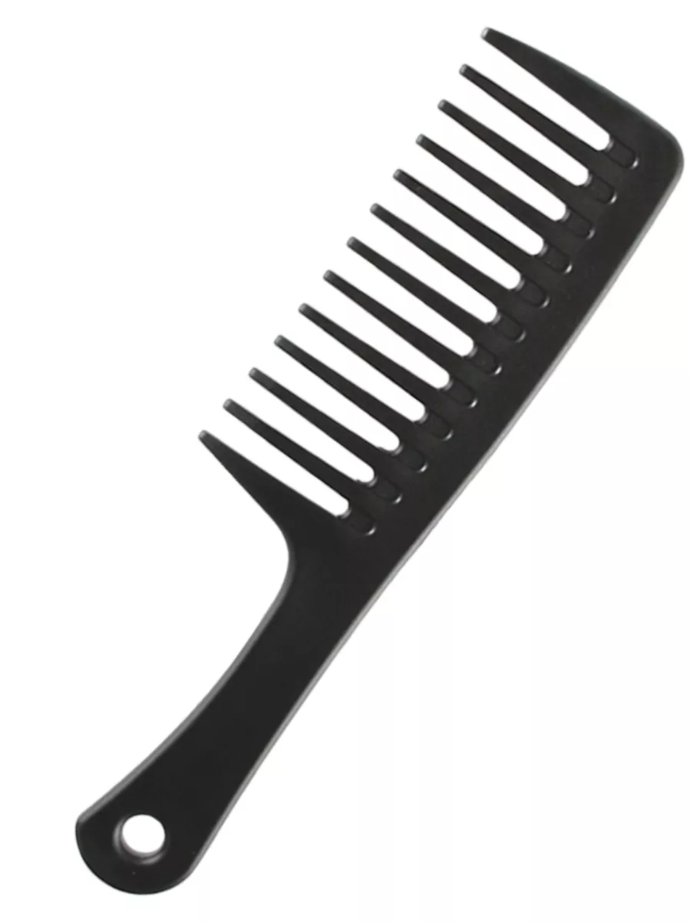 Расческа крупными зубьями, большим шагом (Чёрная)