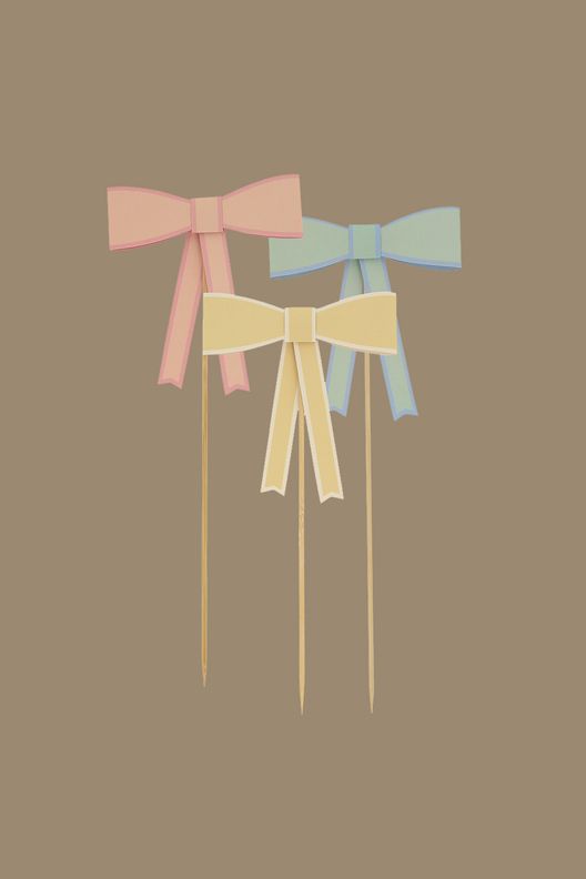 Топперы Пастель (в наборе 3 шт) / Meri Meri