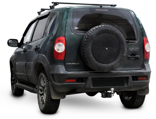 Фаркоп под квадрат Berg для Chevrolet Niva (Шевроле Нива) 2002-2020/Lada Niva 2123 (Лада ВАЗ Нива) 2020-2021/Niva Travel (Нива Тревел) 2021-н.в., шар E, 1200/75 кг, F.6016.002