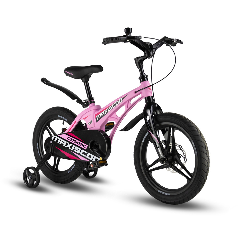 Велосипед 16 Maxiscoo COSMIC Deluxe, Розовый Матовый (2024)
