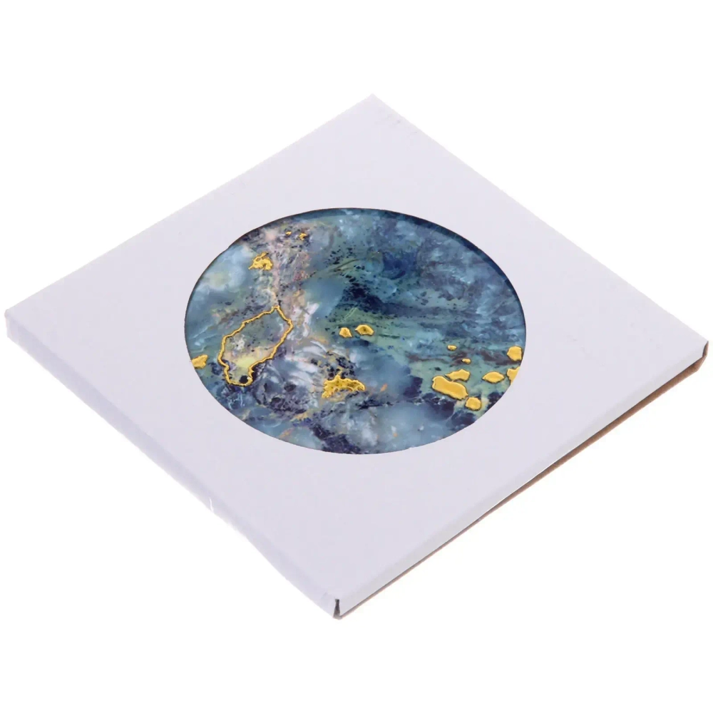 Подставка керамическая 16 см «STONE» синяя