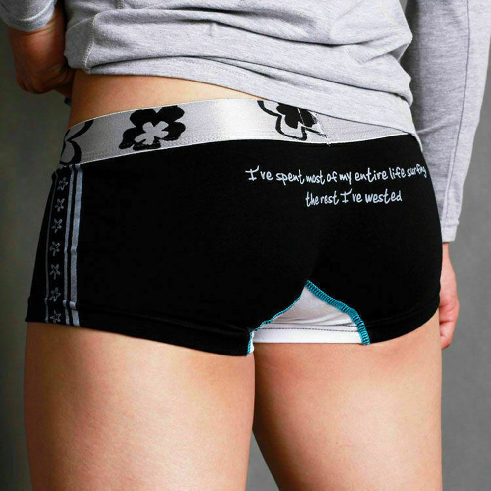 Мужские трусы боксеры черные Superbody Surfers Paradise