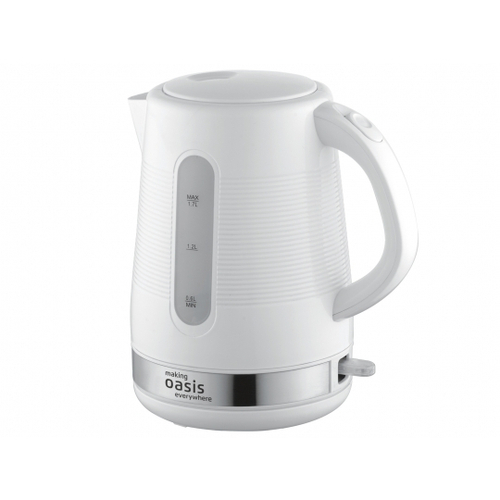 ЧАЙНИК ЭЛЕКТРИЧЕСКИЙ 1.7Л 2200ВТ ДИСК СЪЕМН ФИЛЬТР ПЛАСТИК БЕЛ OASIS