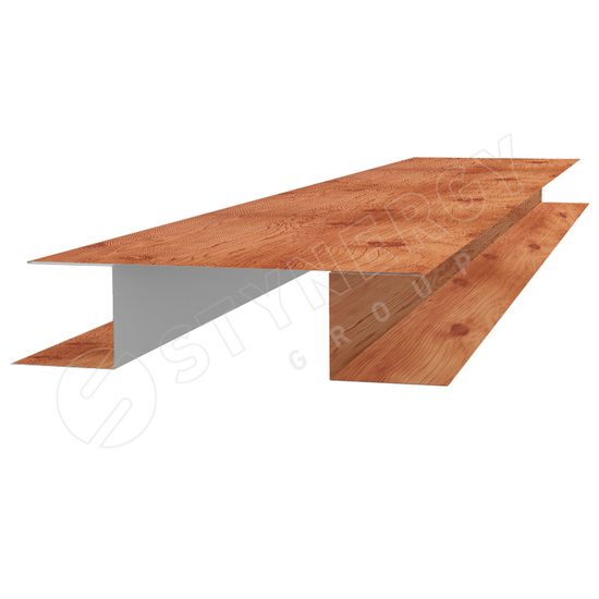 Сайдинг мет планка стыковочная сложная ЗОЛОТОЙ ОРЕХ